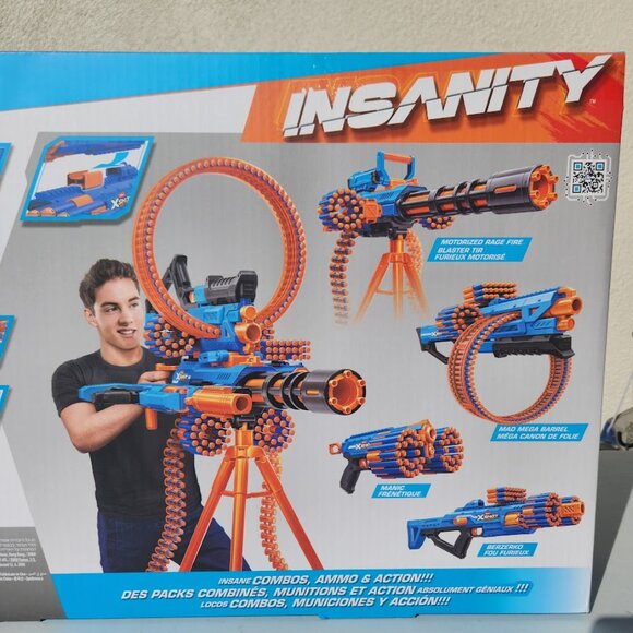 NEW XSHOT Insanity Motorized Rage Fire Toy Dart Blaster by ZURU Nerf Inspired To - Picture 11 of 16